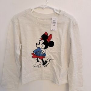 Gap × Disney Minnie Mouse long-sleeved T-shirt XS  4 or 5